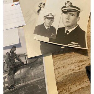 Vintage World War II Era Pilot Black & White Photographs Collection